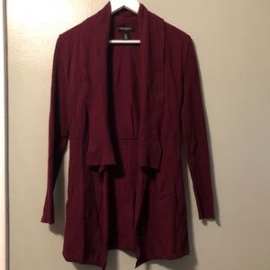 Burgundy White House Black Market cardigan